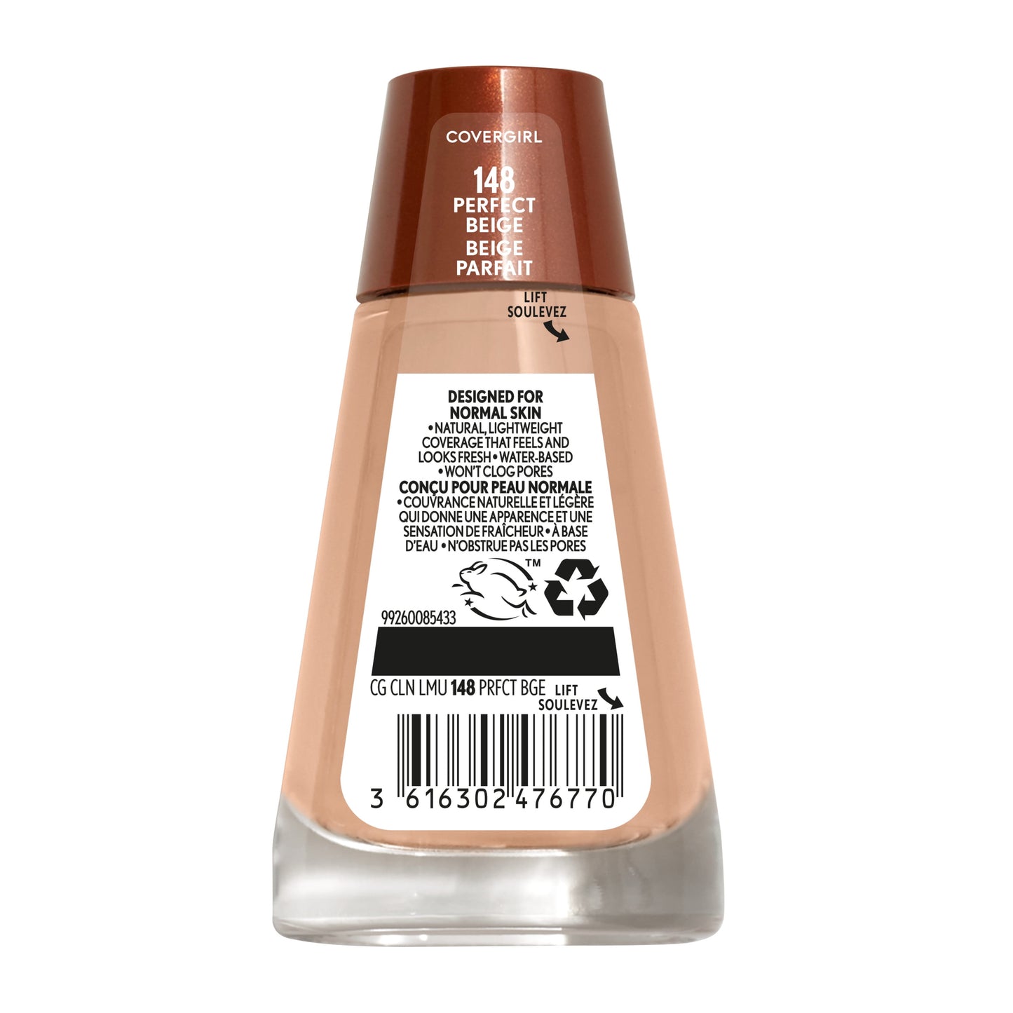 Clean Liquid Foundation, 148 Perfect Beige, 1 Fl Oz
