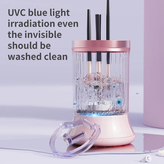 Rechargeable Makeup Brush Cleaner Machine Multifunctional Cleaning Drying Tool