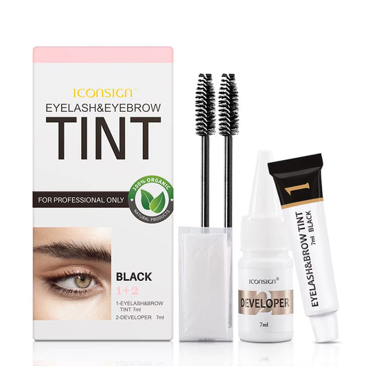 Eyelash Eyebrow Dye Tint Kit Mascara Lift Tinting Tattoo Eyes Makeup Tools Keep 60 to 80 Days