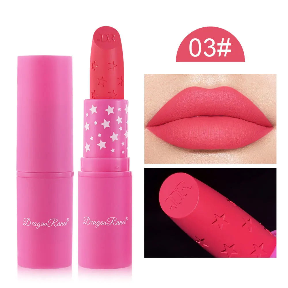 9 Colors Velvet  Pencil Waterproof Long Lasting Sexy Nude Pink Lip Stick Non-Stick Cup Makeup Lip Tint Cosmetics