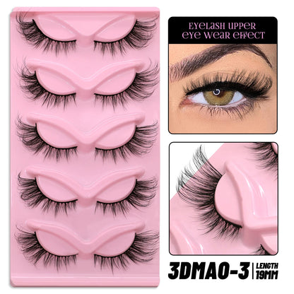 Cat Eye Lashes Faux Mink Eyelashes Winged End Eye Elongated Eyelashes Fake Lashes Natural Long Eyelashes Extension