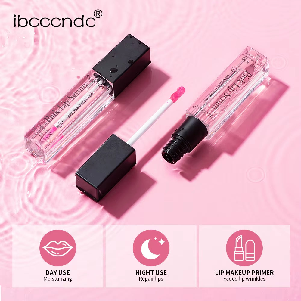 Pink Lip Serum Moisturizing Fresh Effective Reduce Pigmentation Exfoliating Plumper Sexy Care Cosmetics