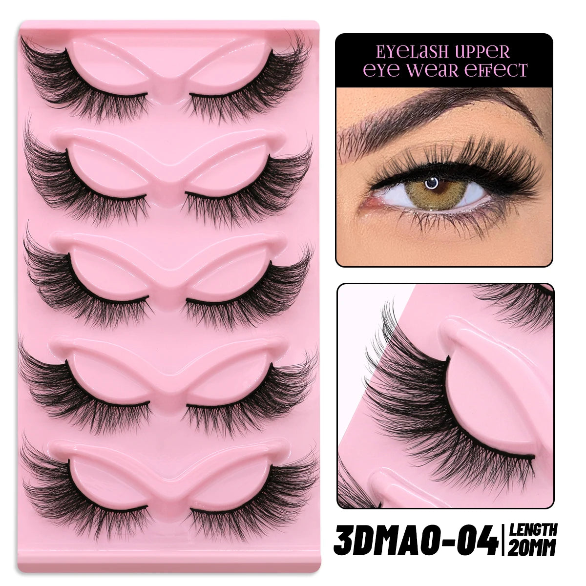 Cat Eye Lashes Faux Mink Eyelashes Winged End Eye Elongated Eyelashes Fake Lashes Natural Long Eyelashes Extension