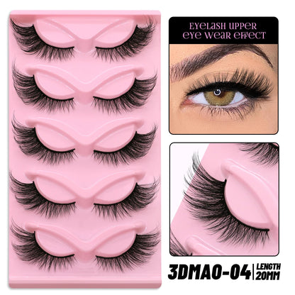 Cat Eye Lashes Faux Mink Eyelashes Winged End Eye Elongated Eyelashes Fake Lashes Natural Long Eyelashes Extension