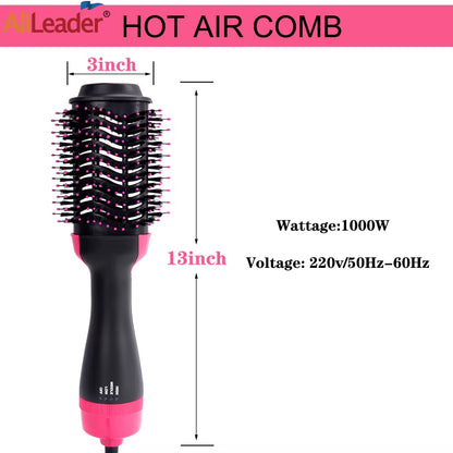 Hair Dryer Brushes for Women Blow Drying Travel Hair Dryer Straightener Curler Massager One Step Volumizer Hot-Air Hair Brushes