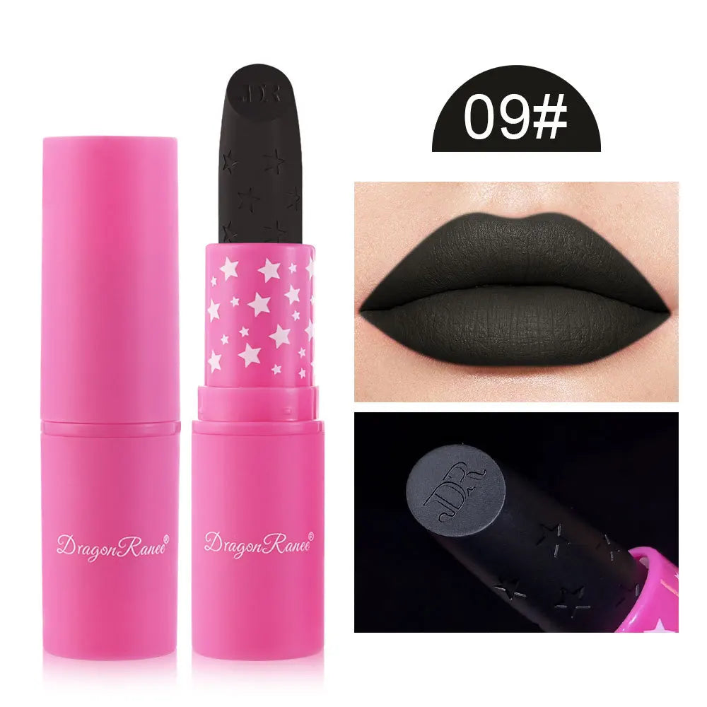 9 Colors Velvet  Pencil Waterproof Long Lasting Sexy Nude Pink Lip Stick Non-Stick Cup Makeup Lip Tint Cosmetics