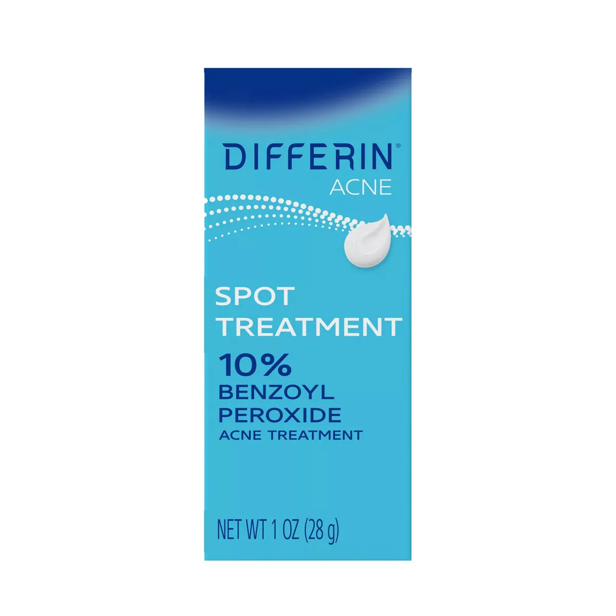 Differin 10% Benzoyl Peroxide Acne Spot Treatment: Hypoallergenic, Facial Treatment, Gel, Acne-Prone Skin