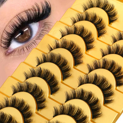 Cat Eye Lashes Faux Mink Eyelashes Winged End Eye Elongated Eyelashes Fake Lashes Natural Long Eyelashes Extension