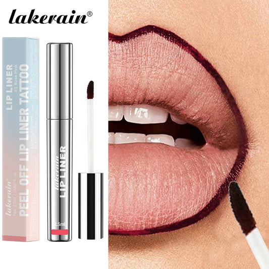 4Colors Highly Pigmented Lip Liner Tattoo Matte Peel off Enhance Lip Liner Lasting Lip Stain Waterproof Transfer-Proof Lipstick