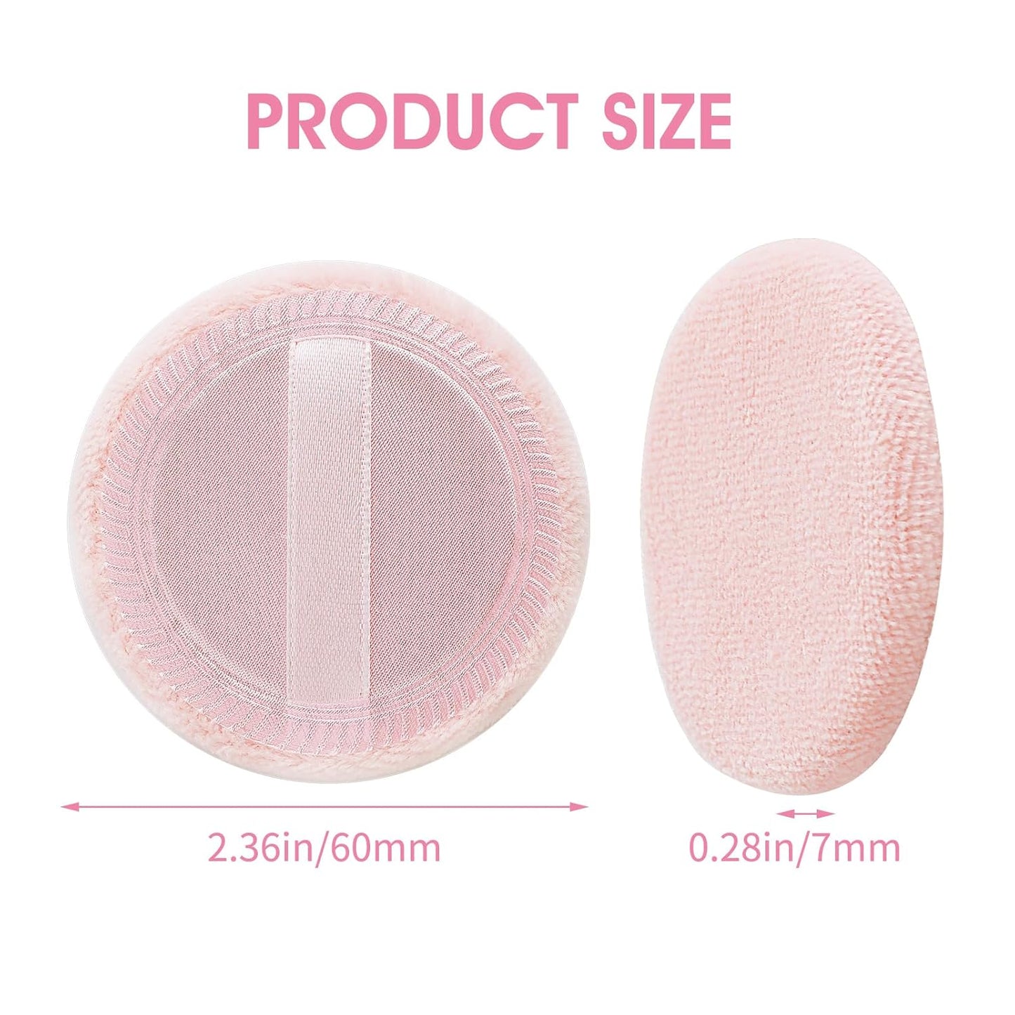 Cosmetics Makeup Sponge 12 PCS Fluffy Make up Foundation Applicator Face Blending Setting Pads Matte Loose Powder Body Paint Wet Dry Application Brushes(Pink/Skin Color)