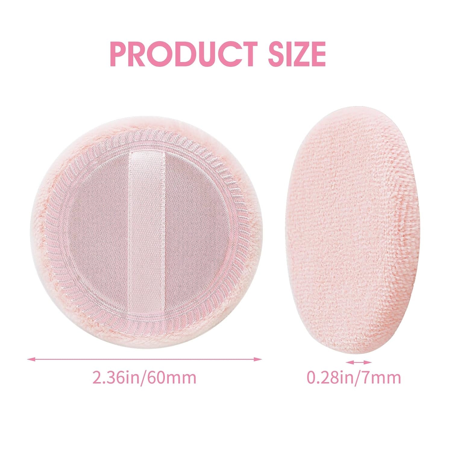 Cosmetics Makeup Sponge 12 PCS Fluffy Make up Foundation Applicator Face Blending Setting Pads Matte Loose Powder Body Paint Wet Dry Application Brushes(Pink/Skin Color)