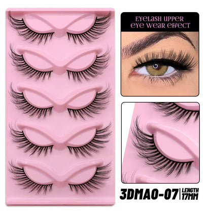 Cat Eye Lashes Faux Mink Eyelashes Winged End Eye Elongated Eyelashes Fake Lashes Natural Long Eyelashes Extension