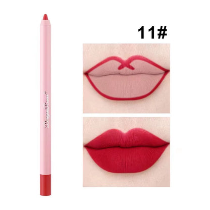 12 Colors Lip Liner Velvet Matte Lipsticks Waterproof Long Lasting Lip Liner Cosmetics Lip Makeup Lip Liner Pencil