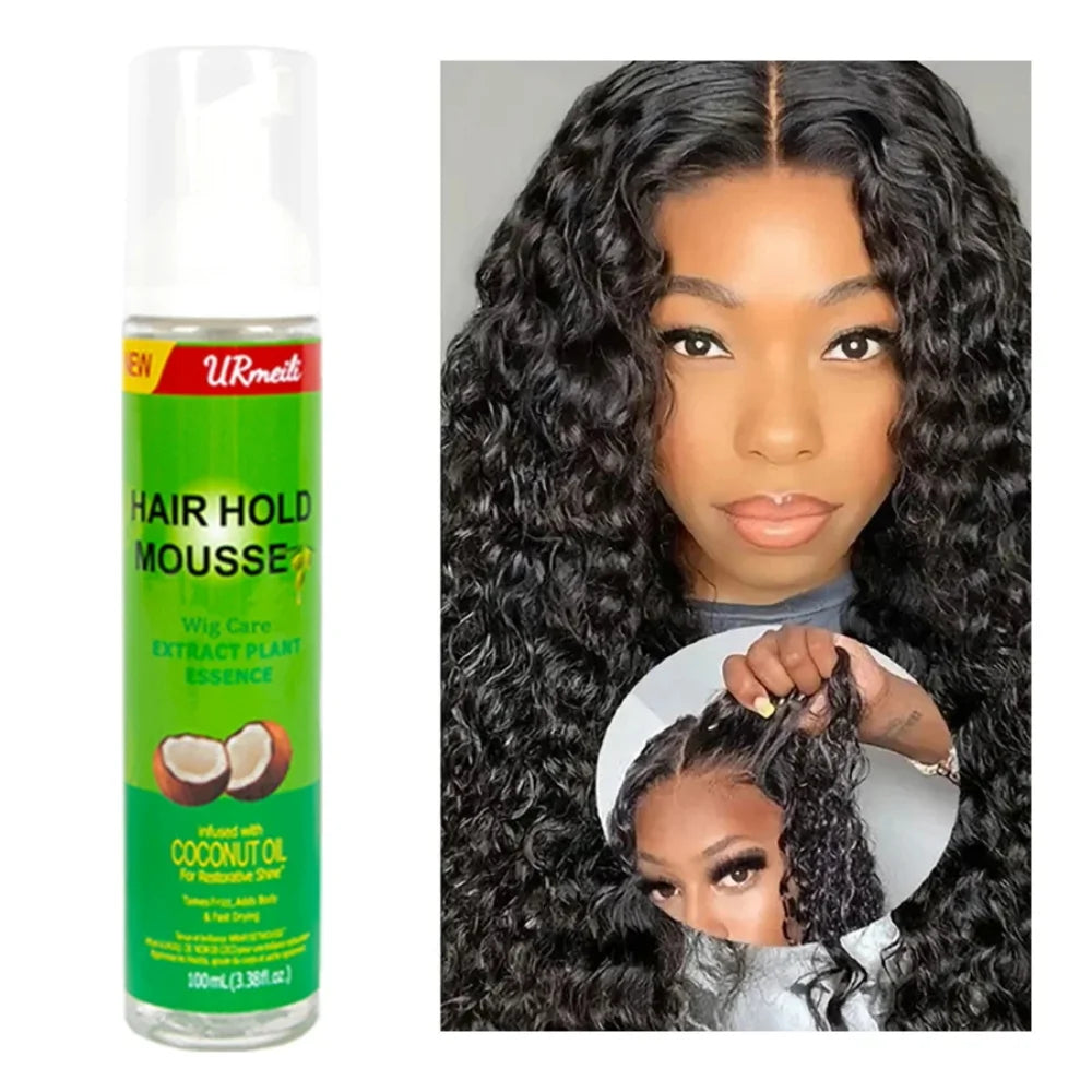 2025 Curly Hair Mousse for Wigs Strong Hold Olive Oil Hair Styling Mousse Anti-Frizz Hair Foam Mousse for Styling Hair Women Men