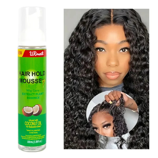 2025 Curly Hair Mousse for Wigs Strong Hold Olive Oil Hair Styling Mousse Anti-Frizz Hair Foam Mousse for Styling Hair Women Men