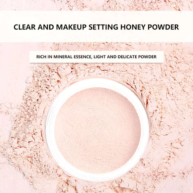 Gemeng Powder Makeup Setting Powder Durable Waterproof Sweat Proof Makeup Concealer Honey Powder