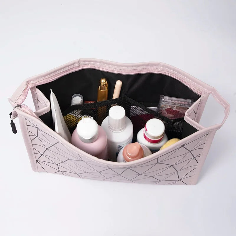 PU Waterproof Small Cosmetic Bag Makeup Pouches Case Makeup Brushes Cosmetics Handbags Make up Organizers Storage Bags for Women