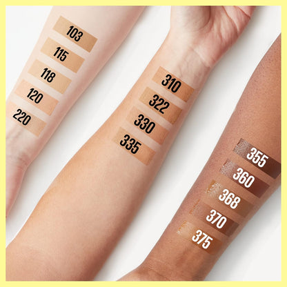 Maybelline Fit Me Tinted Moisturizer, Natural Coverage, Face Makeup, 370, 1 Count