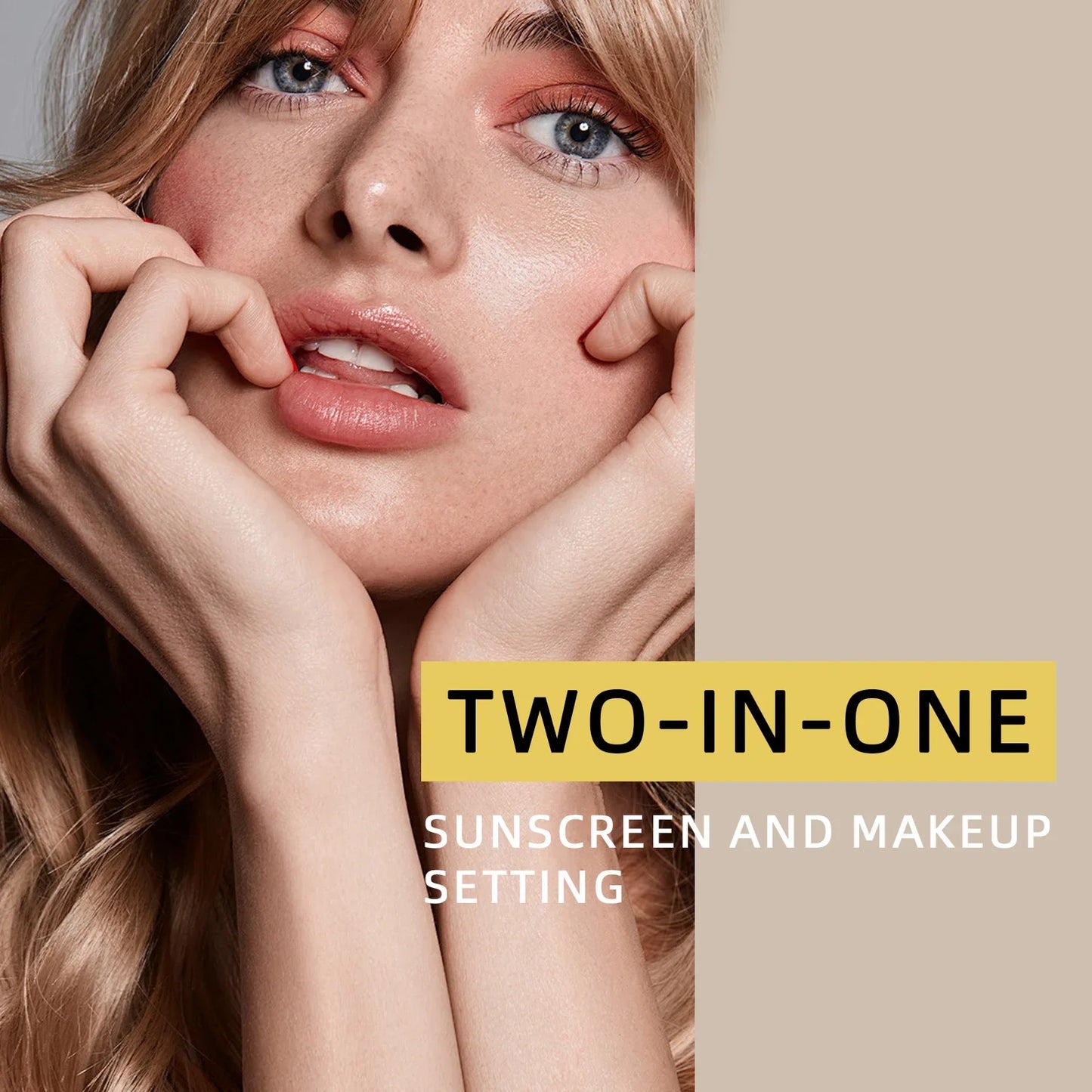 100Ml SPF 50 Sunscreen Setting Spray Sheer Setting Mist Sunscreen Spray Facial Skin Care Lightweight & Non-Greasy