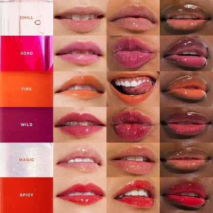 Shineon Lip Gloss Jelly - Hydrating Tinted Lip Balm + Milky Gloss for Sensitive Lips - Non-Sticky + High-Shine Jelly Formula with Nourishing Oil Blend - Pistachio - Nude Pink (0.13)