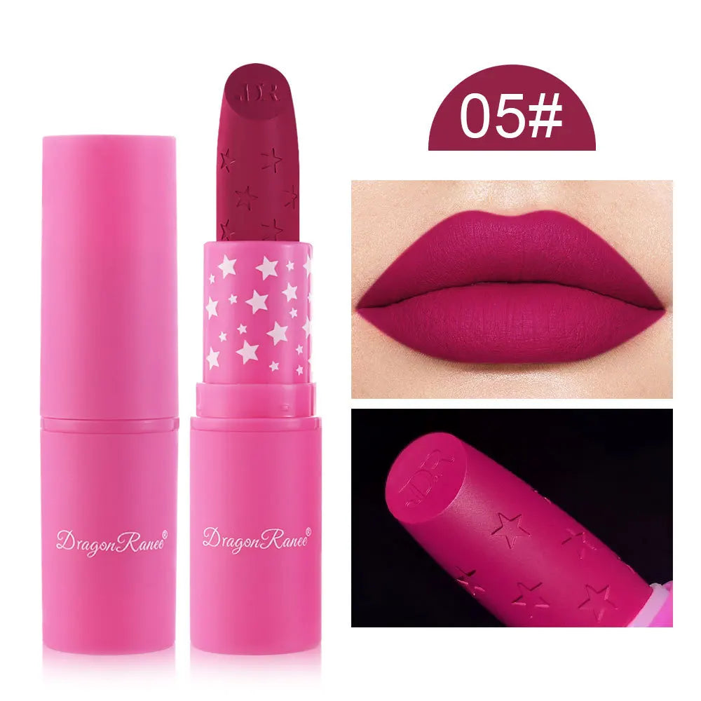 9 Colors Velvet  Pencil Waterproof Long Lasting Sexy Nude Pink Lip Stick Non-Stick Cup Makeup Lip Tint Cosmetics