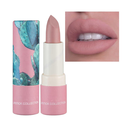Matte Nude Lipstick, Bold & Intense Nudes Paper Tube Lipsticks Smooth Velvety Lip Gloss, Long Lasting Lip Stick Non-Stick Cup Not Fade Nude Lip Stick, Senior Matte Lip Makeup Gifts for Women and Girls