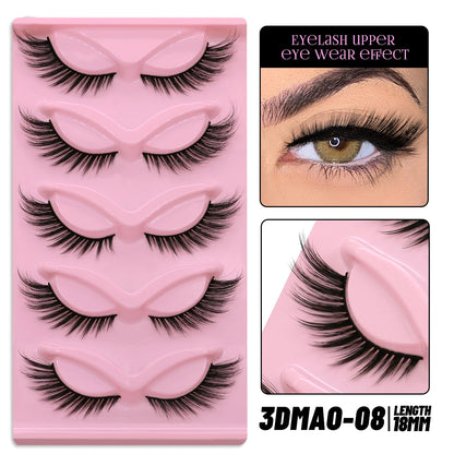 Cat Eye Lashes Faux Mink Eyelashes Winged End Eye Elongated Eyelashes Fake Lashes Natural Long Eyelashes Extension