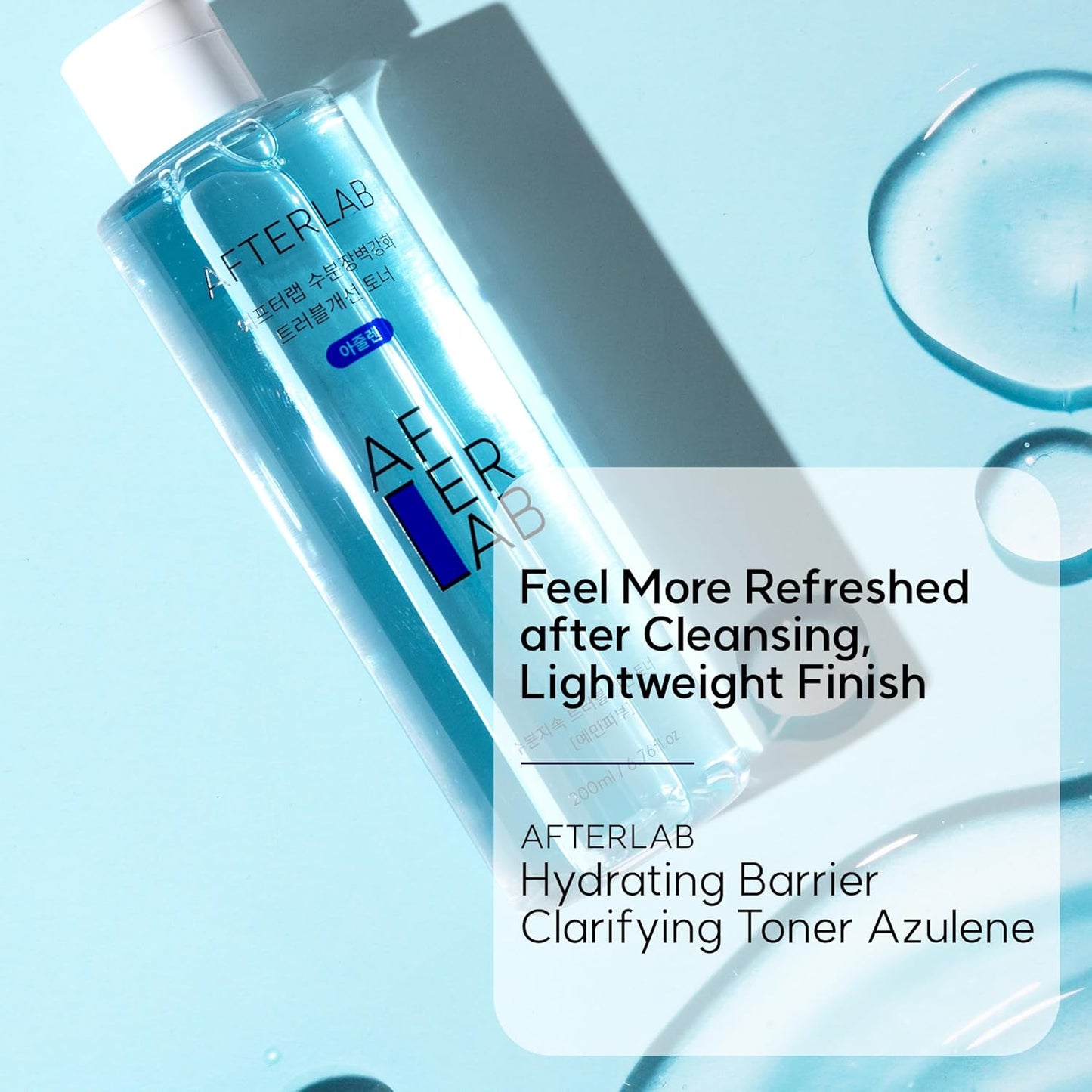 Hydrating Barrier Clarifying Toner with Azulene, PH 5.5 Gentle Hydrating Facial Toner for Men & Women, Soothing & Reducing Breakouts, Lightweight Daily Korean Skincare, 6.76 Fl Oz