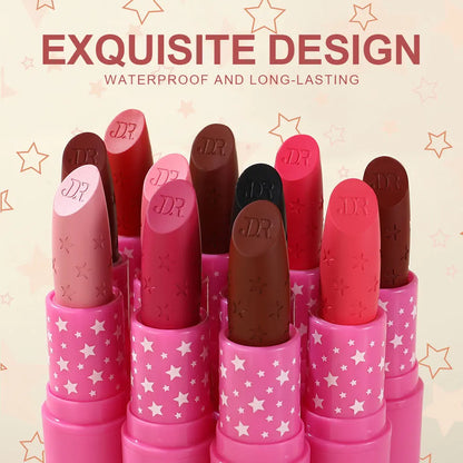 9 Colors Velvet  Pencil Waterproof Long Lasting Sexy Nude Pink Lip Stick Non-Stick Cup Makeup Lip Tint Cosmetics