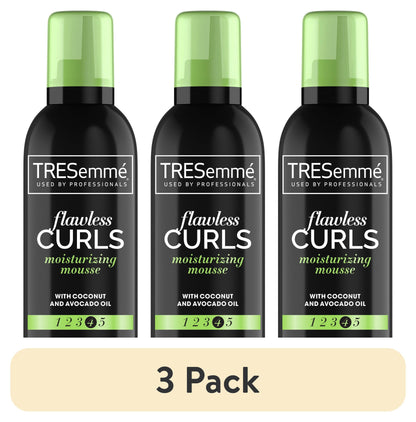 (3 Pack)  Bouncy Curls Mousse with 24H Control & Definition, 15 Oz