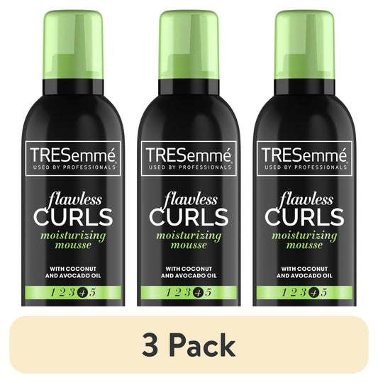 (3 Pack)  Bouncy Curls Mousse with 24H Control & Definition, 15 Oz
