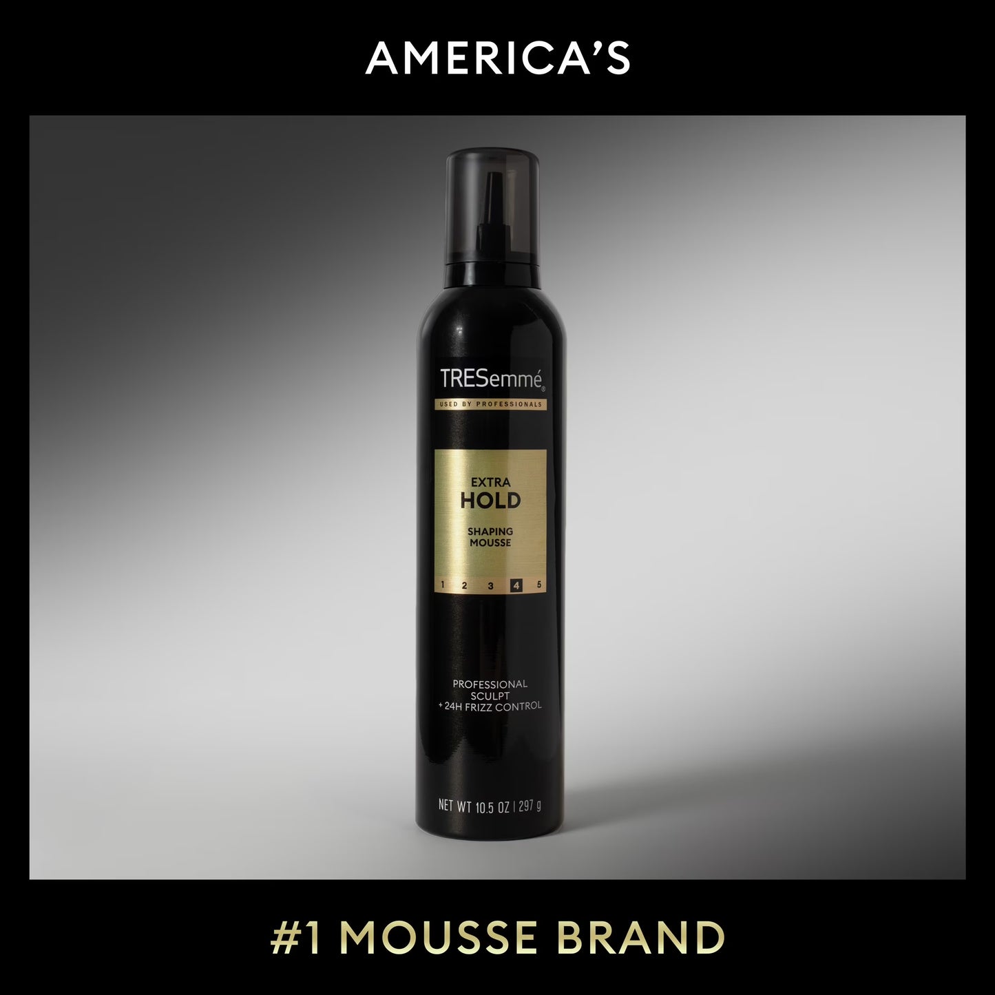 Tresemme Hair Mousse Extra Hold for 24H Touchable Hold & Volume with Pro Lock Tech 10.5 Oz