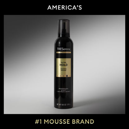 Tresemme Hair Mousse Extra Hold for 24H Touchable Hold & Volume with Pro Lock Tech 10.5 Oz