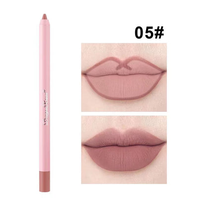 12 Colors Lip Liner Velvet Matte Lipsticks Waterproof Long Lasting Lip Liner Cosmetics Lip Makeup Lip Liner Pencil