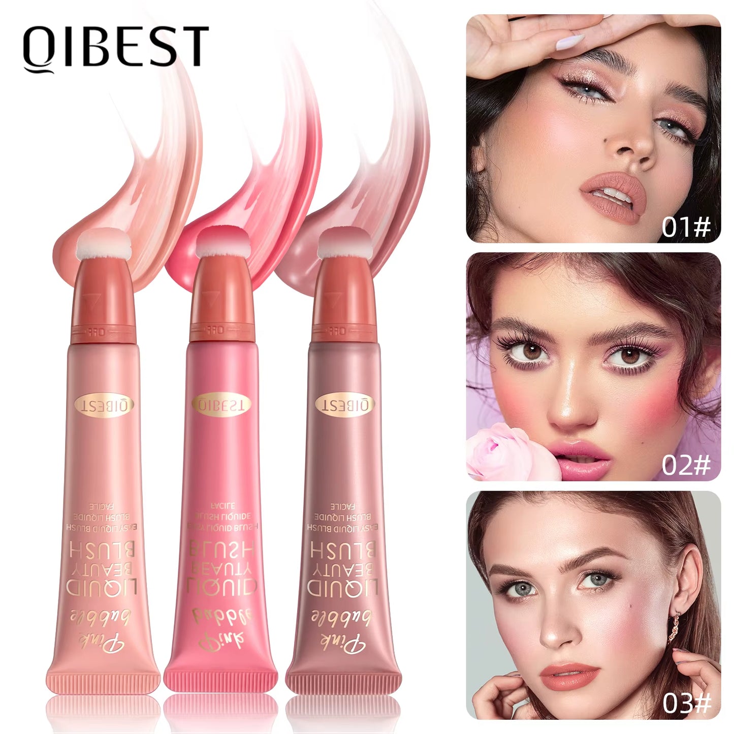 Face Blusher Peach Cream  Cheek Contour Blush Cosmetics Blusher Cream Korean Makeup Rouge Tint Blush