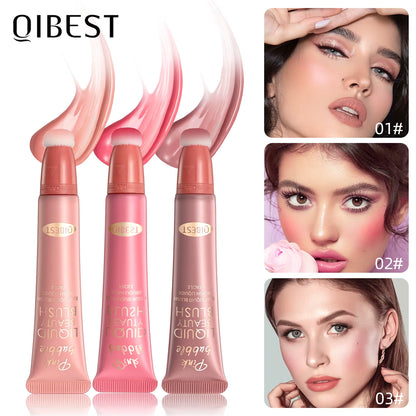 Face Blusher Peach Cream  Cheek Contour Blush Cosmetics Blusher Cream Korean Makeup Rouge Tint Blush