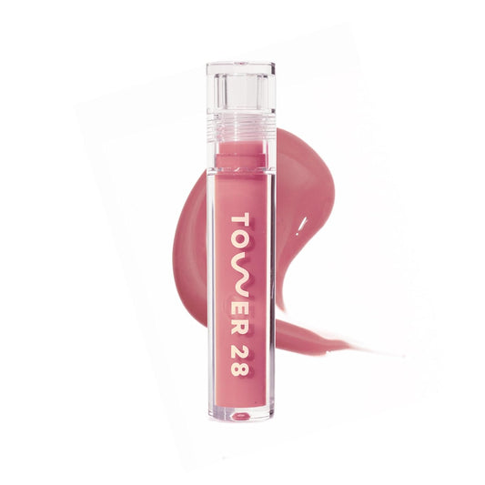 Shineon Lip Gloss Jelly - Hydrating Tinted Lip Balm + Milky Gloss for Sensitive Lips - Non-Sticky + High-Shine Jelly Formula with Nourishing Oil Blend - Pistachio - Nude Pink (0.13)