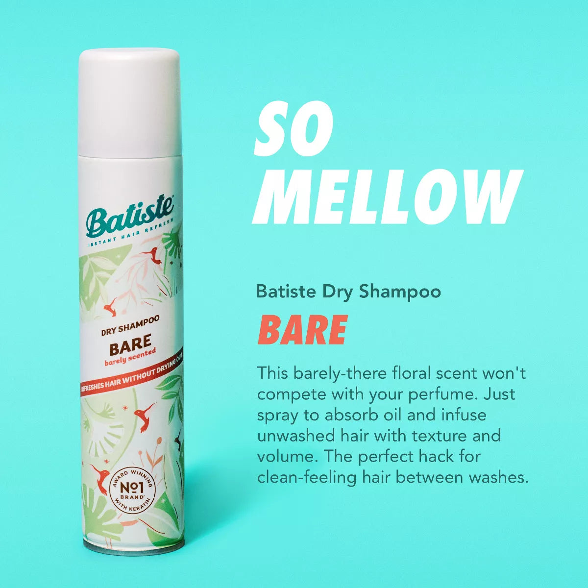 Batiste Bare Dry Shampoo Barely Scented