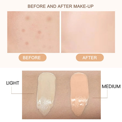 ​ CC Cream Foundation Spf 50 Full Coverage Blemish Cover Matte Finish Brightening Face Concealer Color Correcting Cream