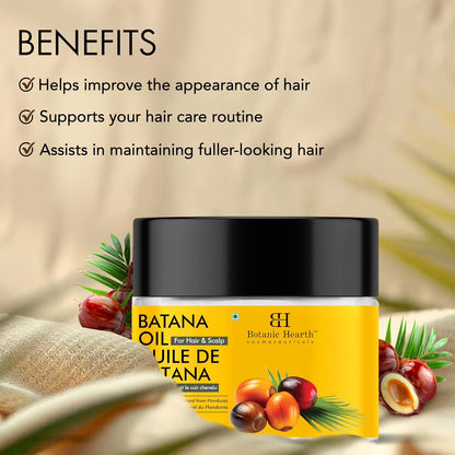 Batana Oil for Hair Growth | Batana Butter (3.5 Fl Oz) | Deeply Nourishing & Revitalizing Hair & Skin Care