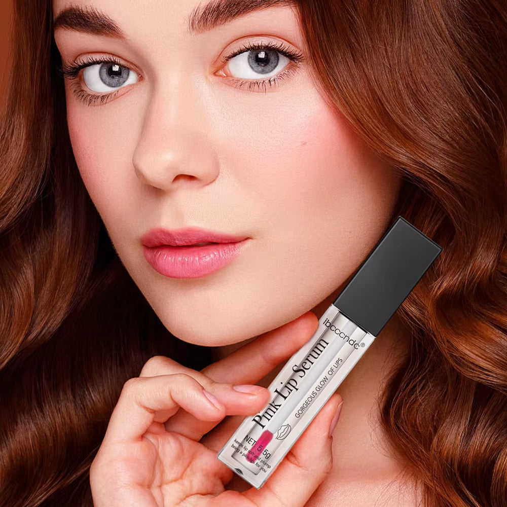 Pink Lip Serum Moisturizing Fresh Effective Reduce Pigmentation Exfoliating Plumper Sexy Care Cosmetics