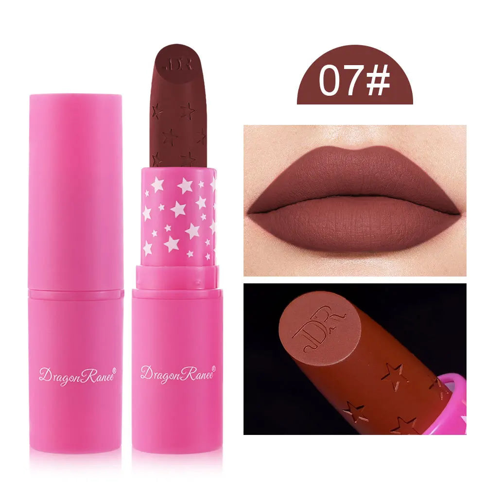 9 Colors Velvet  Pencil Waterproof Long Lasting Sexy Nude Pink Lip Stick Non-Stick Cup Makeup Lip Tint Cosmetics