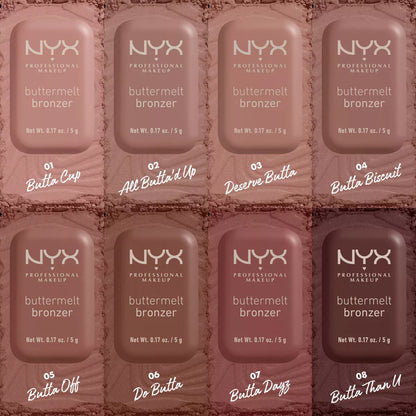 NYX Professional Makeup Buttermelt Bronzer - 0.17Oz