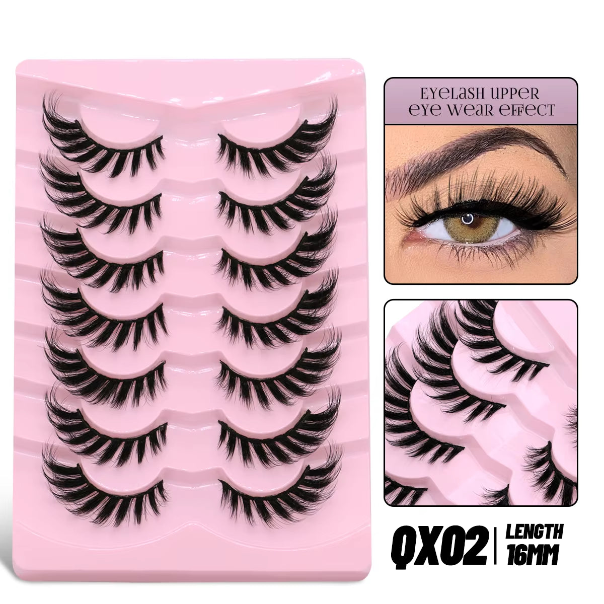 Cat Eye Lashes Faux Mink Eyelashes Winged End Eye Elongated Eyelashes Fake Lashes Natural Long Eyelashes Extension
