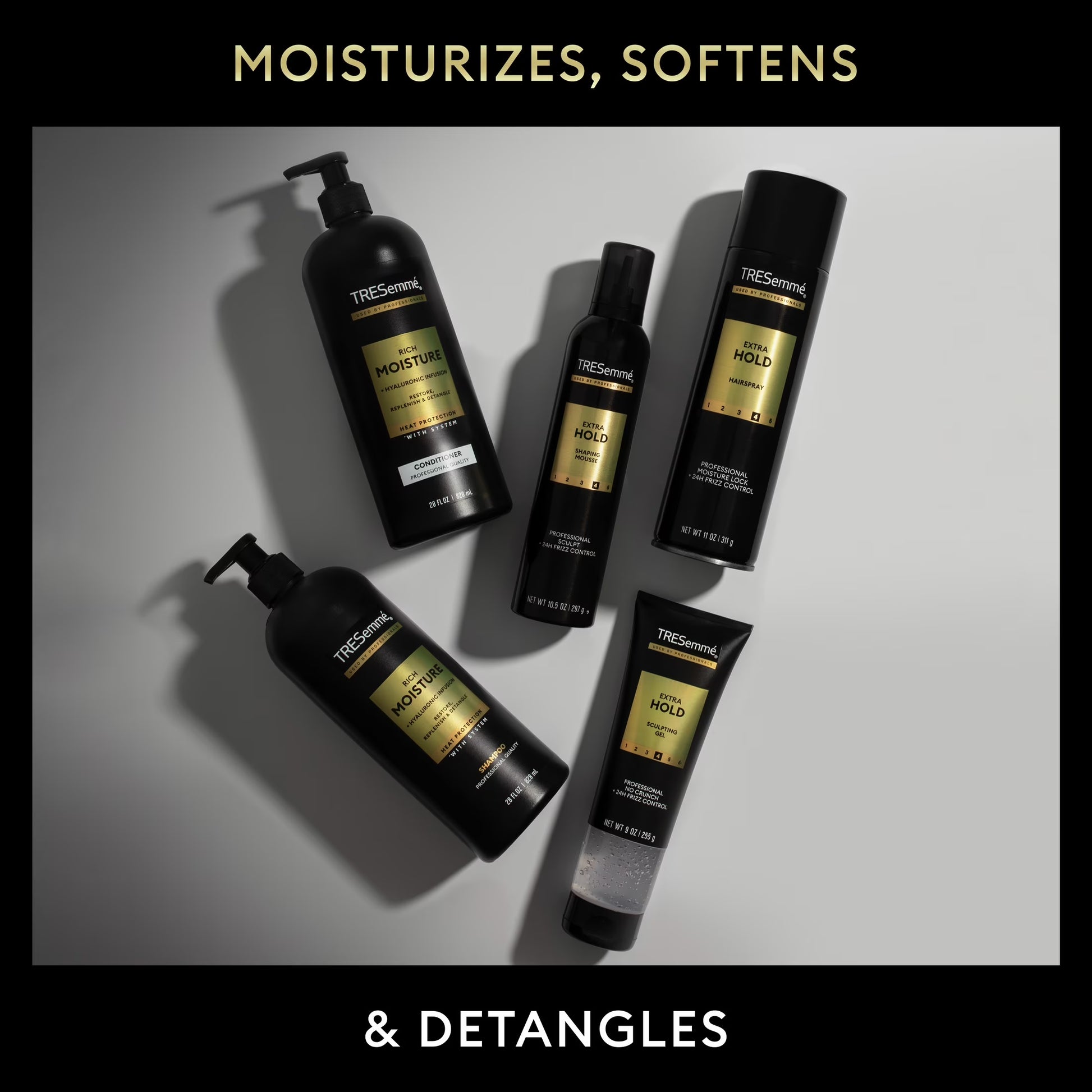 Tresemme Hair Mousse Extra Hold for 24H Touchable Hold & Volume with Pro Lock Tech 10.5 Oz