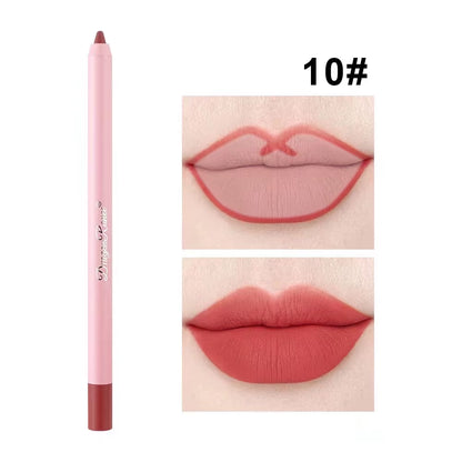 12 Colors Lip Liner Velvet Matte Lipsticks Waterproof Long Lasting Lip Liner Cosmetics Lip Makeup Lip Liner Pencil