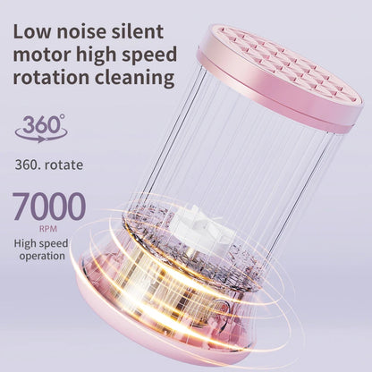 Rechargeable Makeup Brush Cleaner Machine Multifunctional Cleaning Drying Tool