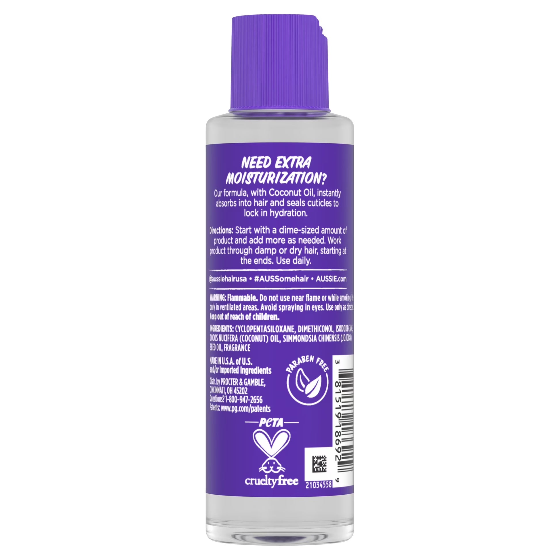 Miracle Curls Coconut Curl-Defining Hair Oil, for Curly Hair 3.2 Fl Oz