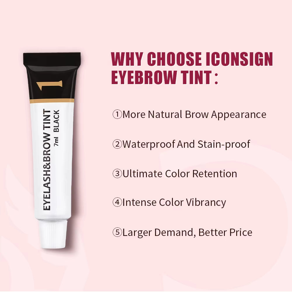 Eyelash Eyebrow Dye Tint Kit Mascara Lift Tinting Tattoo Eyes Makeup Tools Keep 60 to 80 Days