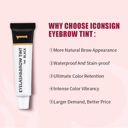 Eyelash Eyebrow Dye Tint Kit Mascara Lift Tinting Tattoo Eyes Makeup Tools Keep 60 to 80 Days